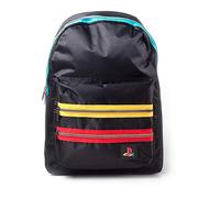 Playstation Retro Logo Backpack Casual Daypack, 41 cm, 20 Liters;, Black