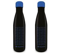 Pyramid International PlayStation Metal Bottle (Symbol Pattern Design) Metal Drinks Bottle 19oz/540ml - Official Merchandise