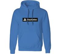PlayStation Unisex Adult Box Logo Hoodie (L) (Blue)