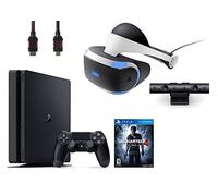 PlayStation VR Bundle 4 Items:VR Headset,Playstation Camera,PlayStation 4 Slim 500GB Console - Uncharted 4(US Version, Imported)