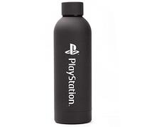 PlayStation Water Bottle For Adults And Kids 750ML | Game Console Stainless Steel Sports Travel Mug | Black White Gaming Merchandise One Size