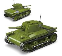 PlaySynthe Army Tank Building Block Kits, 1:35 M22 Locust Tank Building Blocks Set, WW2 Germany Military Toys Brick Model, Gifts for Military Fans, 393 PCS