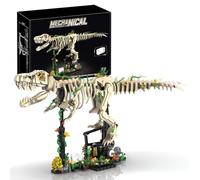 PlaySynthe Dinosaur Skeleton Building Blocks Set, 1226 PCS Tyrannosaurus Rex Fossil Skeleton Building Kit, Jurassic Tyrannosaurus Animal Fossils Construction Bricks Model Toys, Gifts for Adults