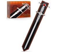 PlaySynthe Goblins Sword Building Block Set, 605 PCS Magic Holy Sword with White Ruby Handle Building Blocks Kits, Cosplay Anime Swords Model Toys, Gifts for Adults Kids Fans