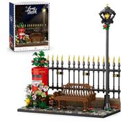PlaySynthe Mailbox Building Blocks Set, 1057 PCS Retro British Red Mailbox Building Set, City Vintage Architecture Bricks Model Toy, Gifts for Adults and Teens