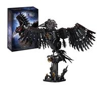 PlaySynthe Mechanical Crow Building Blocks Sets, 1018 PCS Raven Animal Collection Model, Steampunk Robotic Crow Building Kit, STEM Animal Bird Organisms Bricks Model Toys, Gifts for Adults