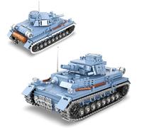 PlaySynthe Military Tank Building Block Kits, 869 PCS Main Battle Tank Building Set, WW2 Germany Military Vehicles Brick Model Toys, Gifts for Adults and Fans