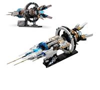PlaySynthe Space Spaceship Building Blocks Set, 1066 PCS Interstellar Space Station Building Kits with Lights and Power Motor, Spaces Exploration Bricks Model Toy, Gifts for Adults and Kids