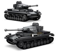 PlaySynthe Tank Building Blocks Kits, IV Tank Building Set, Army Military Vehicle Bricks Model Toys, Gifts for Adults and Military Fans, 653 PCS