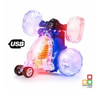 Playtech Logic Official Licensed Invincible Tornado 360 Remote Control Light Kids with Sound On/Off, Rechargeable Turbo Twister Racing RC Stunt...