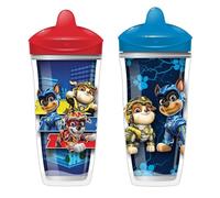 Playtex Baby Sipsters Stage 3 PAW Patrol Spout Cups, Spill-Proof, Leak-Proof, Break-Proof - Red & Blue, 9 Oz, 2 Count