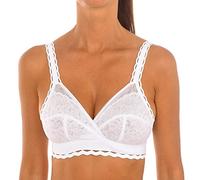 Playtex Bra Woman Classic Lace Support Recycled Soft Cup Bra x1, White, 40DD