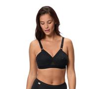 Playtex Women's Cross Your Heart Classic Everyday Bra, Black - Black, 38B (Brand Size: 100B)
