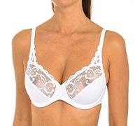 Playtex Bra Woman Essential Elegance Embroidery Underwire Bra x1, White, 38B