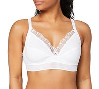 Playtex Bra Woman Feel Good Support Organic Cotton Non-Wire Bra x1, White, 42DD