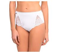 Playtex Brief Woman Cotton and Lace Midi x2, White, 3XL