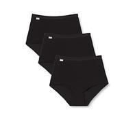 Playtex Brief Woman Essential Cotton Maxi Brief x3, Black, M