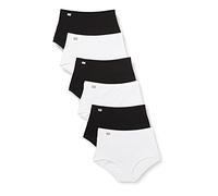 Playtex Brief Woman Essential Cotton Maxi Brief x6 White/Black 26