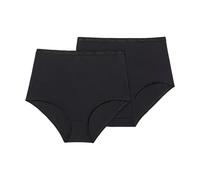 Playtex Brief Woman Maxi Organic Cotton Ultra-Comfort x2, Black, M