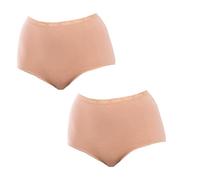 Playtex Womens Maxi Organic Cotton, Ultra-comfortable Briefs, Beige, 20 UK