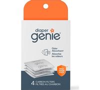 Playtex Diaper Genie Carbon Filter, Ideal for use with Diaper Genie Complete, Odor Eliminator, 4 Pack