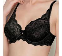 Playtex Flower Elegance Bra Black Size 36B Underwired Full Cup Lace P5832 New