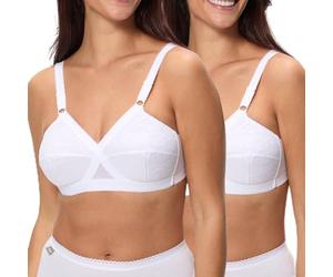 Playtex Pack Cross Your Heart Non-Wire Classic Bras Woman x2