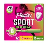 Playtex Sport Fresh Balance Tampons, Regular And Super Scented, 32 Count