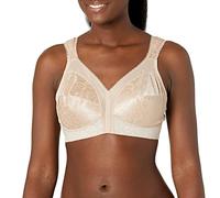 PLAYTEX Women's 18 Hour Comfort-Strap Wireless Bra, Full-Coverage Bra with 4-Way TruSupport, Single & 2-Pack, Cafe Au Lait (Nude), 36C