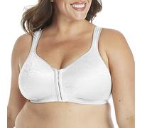 PLAYTEX Women's 18 Hour Front Close Wirefree Back Support Posture Full Coverage Bra USE525, White, 38C