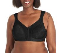 Playtex Womens 18 Hour Front-Close Wirefree Bra W/Flex Back Us4695, Black, 38D