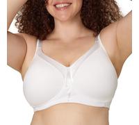 Playtex Women's 18 Hour Silky Soft Smoothing Wireless, Full-Coverage T-Shirt Bra, Single Or 2-Pack, Opaque, White, 38D
