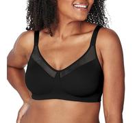 Playtex Women's 18 Hour Smoothing Minimizer Wirefree Bra Us4697, Opaque, Black, 42D
