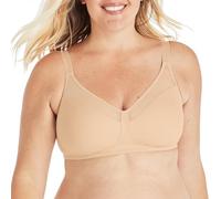 Playtex Women's 18 Hour Smoothing Minimizer Wirefree Bra Us4697, Opaque, Nude, 36D