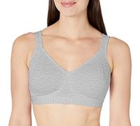 Playtex Women's 18 Hour Ultimate Lift & Support Cotton Stretch Wireless Bra Us474c Full Coverage, Opaque, Grey Heather, 36C