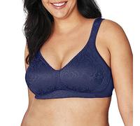 Playtex Women's 18-Hour Ultimate Lift & Support Wireless Full-Coverage Bra, Everyday Comfort, Single & 2-Pack, Blue Velvet, 44C