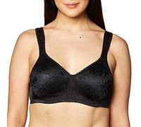PLAYTEX Women's 18-Hour Ultimate Lift Wireless Full-Coverage Bra, Single, Opaque, Black/Black, 2-Pack, 38 E (Pack of 2)