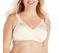 Playtex Women's 18-Hour Ultimate Lift Wireless Full-Coverage Bra, Single Or 2-Pack, Opaque, Mother of Pearl, 42D