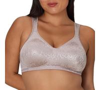 PLAYTEX Women's 18-Hour Ultimate Lift Wireless Full-Coverage Bra, Single Or 2-Pack, Opaque, Warm Steel, 44D