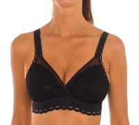 Playtex Womens Classic bra without underwire and cups P0BVS woman - Black Polyamide - Size 40B