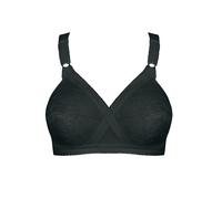Playtex Womens Cross Your Heart Non Wired Bra - Black Cotton - Size 40B
