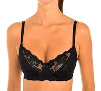 Playtex Women's Essential Elegance Full Cup Underwired Non-padded wired Bra, Black (Noir 001), 34D (Manufacturer Size: 90D)
