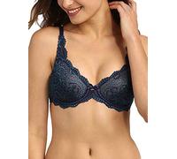 Playtex Womens Flower Elegance Underwire Bra, Navy Blue, 34B UK