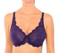 Playtex Womens non-padded lace underwire bra 05832 for natural bust support - Blue - Size 38B