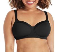 Playtex Women's Secrets Balconette Coverage Wireless T-Shirt Bra for Full Figures, Us4824, Black, 36D