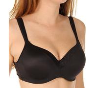 Playtex Women's Secrets Coverage Underwire, Balconette T-Shirt Bra for Full Figures, Opaque, Black, 38C