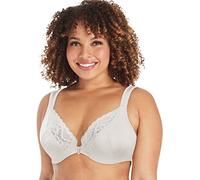 Playtex Women's Secrets Front-Close No-Poke Dreamwire Underwire, Cooling Trusupport Bra, Opaque, White, 38 E