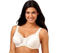 Playtex Women's Secrets Love My Curves Signature Floral Underwire Full Coverage Bra Us4422, Natural Beige, 36D