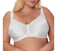 Playtex Women's Secrets Love My Curves Signature Floral Underwire Full Coverage Bra Us4422, White, 38DD