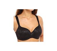 Playtex Women's Secrets Shapes & Supports Balconette Full-Figure Underwire Bra Us4823, Black Jacquard, 36DD